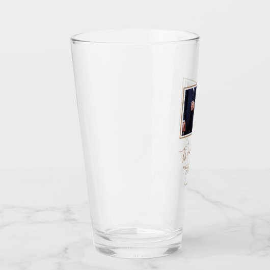 Elegant Wedding Hartelijk dank Glas (Rechts)