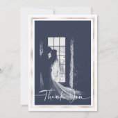 Elegant Wedding Hartelijk dank Kaart (Voorkant)