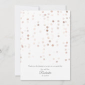 Elegant Wedding Hartelijk dank Kaart (Achterkant)