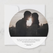 Elegant Wedding Hartelijk dank Kaart (Achterkant)