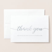 Elegant Wedding Hartelijk dank van de nieuwe heer  Folie Kaarten (Voorkant met envelop)