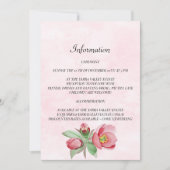 Elegant Wedding Information Kaart. Uitnodiging (Voorkant)