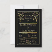  Elegant WEDDING INVITATIE Kaart (Voorkant)