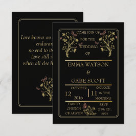 Elegant WEDDING INVITATIE Kaart
