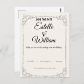 Elegant Wedding Invitation – A Modern Touch for Yo Briefkaart (Voorkant / Achterkant)