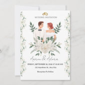Elegant Wedding Invitation – A Modern Touch for Yo Kaart (Voorkant)