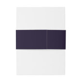 Elegant Wedding Invitation Belly Band Uitnodigingen Wikkel (Achterkant Voorbeeld)