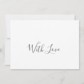 Elegant Wedding Invitation Card (Achterkant)
