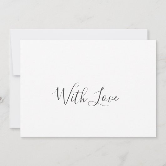 Elegant Wedding Invitation Card (Achterkant)