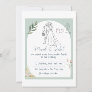 Elegant Wedding Invitation Card