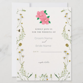 Elegant Wedding Invitation card Aankondiging