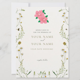 Elegant Wedding Invitation card Aankondiging