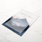 Elegant Wedding Invitation Card Folie Uitnodiging (Gedraaid)