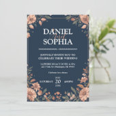 Elegant Wedding Invitation card Kaart (Staand voorkant)