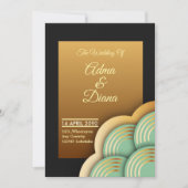 Elegant Wedding Invitation Card Kaart (Voorkant)