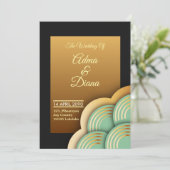 Elegant Wedding Invitation Card Kaart (Staand voorkant)