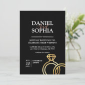 Elegant Wedding Invitation card Kaart (Staand voorkant)