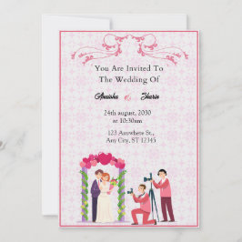 Elegant Wedding Invitation Card Kaart