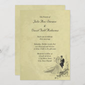 Elegant Wedding Invitation Card Kaart (Voorkant / Achterkant)