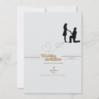 Elegant Wedding Invitation Card Kaart