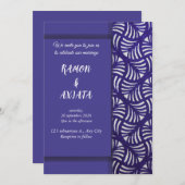Elegant Wedding Invitation Card Kaart (Voorkant / Achterkant)