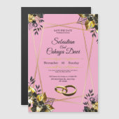Elegant Wedding Invitation Card Magnetische Uitnodiging (Voorkant / Achterkant)