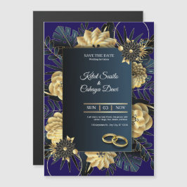 Elegant Wedding Invitation Card Magnetische Uitnodiging