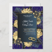 Elegant Wedding Invitation Card Magnetische Uitnodiging (Voorkant)