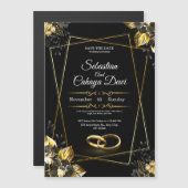 Elegant Wedding Invitation Card Magnetische Uitnodiging (Voorkant / Achterkant)