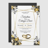 Elegant Wedding Invitation Card Magnetische Uitnodiging (Voorkant / Achterkant)