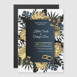 Elegant Wedding Invitation Card Magnetische Uitnodiging