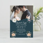 Elegant Wedding Invitation – Classic & Romantic Ce Kaart (Staand voorkant)