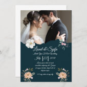 Elegant Wedding Invitation – Classic & Romantic Ce Kaart (Voorkant / Achterkant)