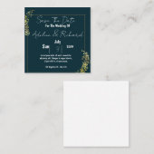 Elegant Wedding Invitation – Classic & Romantic Ce Vierkante Visitekaartje (Voorkant / Achterkant)