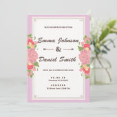 Elegant Wedding Invitation – Classic Script Design Kaart (Staand voorkant)