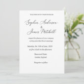 Elegant Wedding Invitation Cover | Romantic Floral Kaart (Staand voorkant)