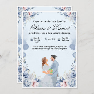 Elegant Wedding Invitation – Customizable & Modern Kaart
