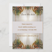 Elegant Wedding Invitation | Editable Names, Date Kaart (Achterkant)