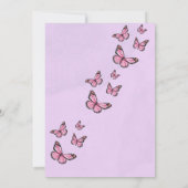 Elegant Wedding Invitation Floral Romantic Kaart (Achterkant)