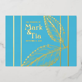 Elegant Wedding Invitation Folie Uitnodiging