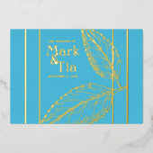 Elegant Wedding Invitation Folie Uitnodiging (Voorkant)