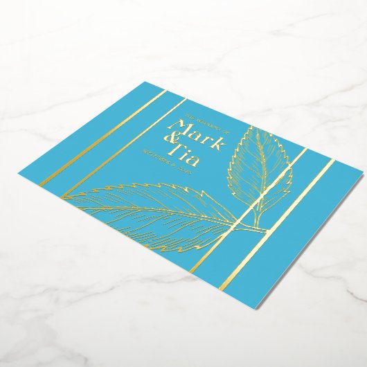 Elegant Wedding Invitation Folie Uitnodiging (Gedraaid)
