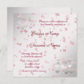 Elegant Wedding Invitation for Butterfly Kaart (Voorkant / Achterkant)