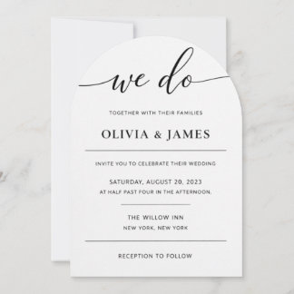 Elegant wedding invitation for you kaart