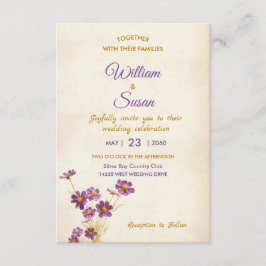 Elegant Wedding Invitation Informatiekaartje