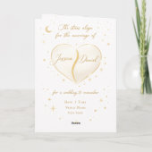 Elegant Wedding Invitation  Kaart (Achterkant)