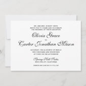 Elegant Wedding Invitation Kaart (Voorkant)