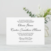 Elegant Wedding Invitation Kaart (Staand voorkant)