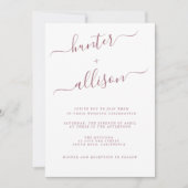 Elegant Wedding Invitation Kaart (Voorkant)