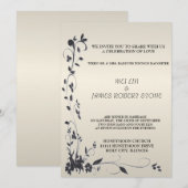 Elegant Wedding Invitation Kaart (Voorkant / Achterkant)